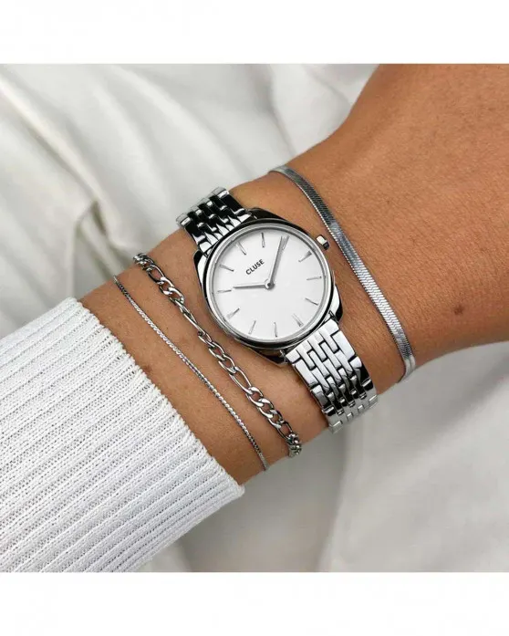 CLUSE Feroce Mini Silver Stainless Steel Bracelet - Image 2