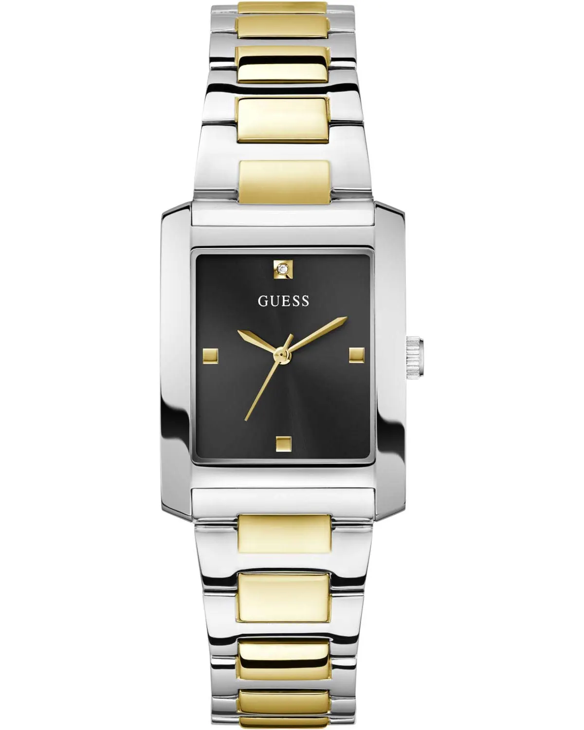 GUESS Bonnie Crystals Two Tone Stainless Steel Bracelet