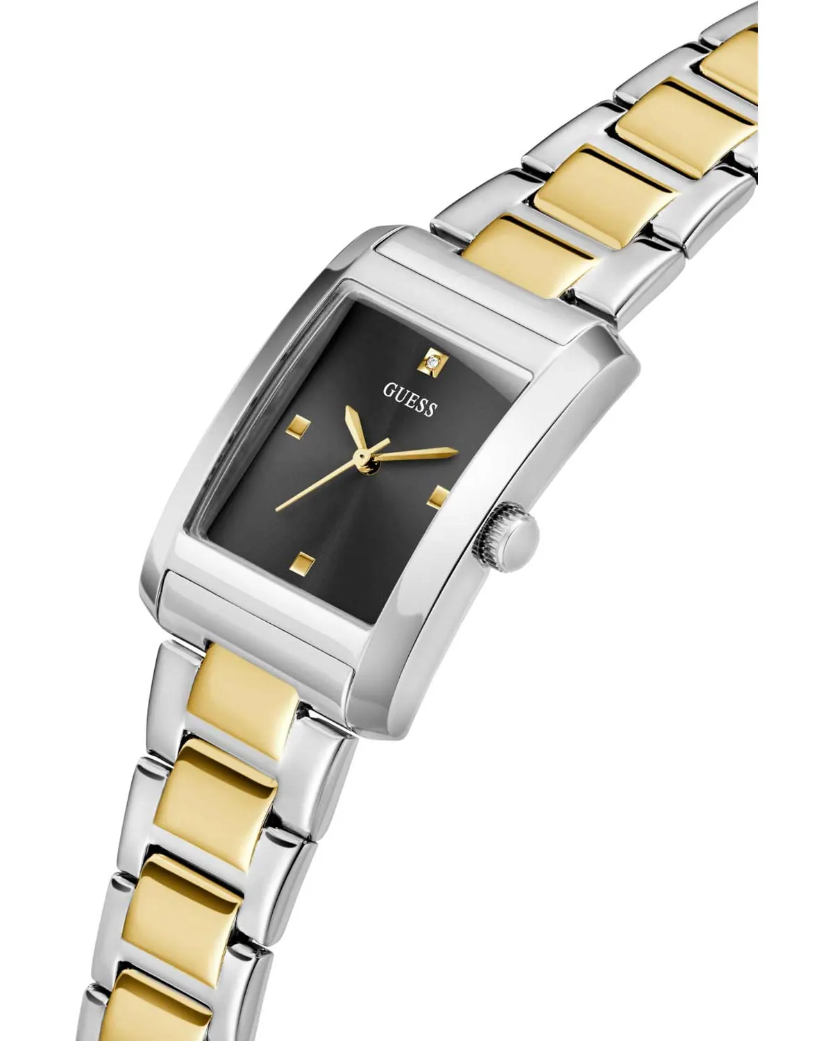 GUESS Bonnie Crystals Two Tone Stainless Steel Bracelet - Image 2