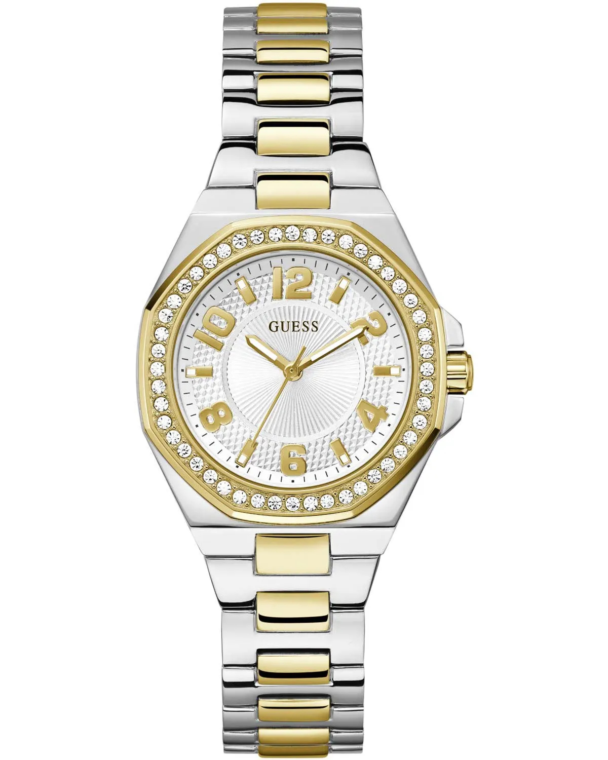 GUESS Contessa Crystals Two Tone Stainless Steel Bracelet