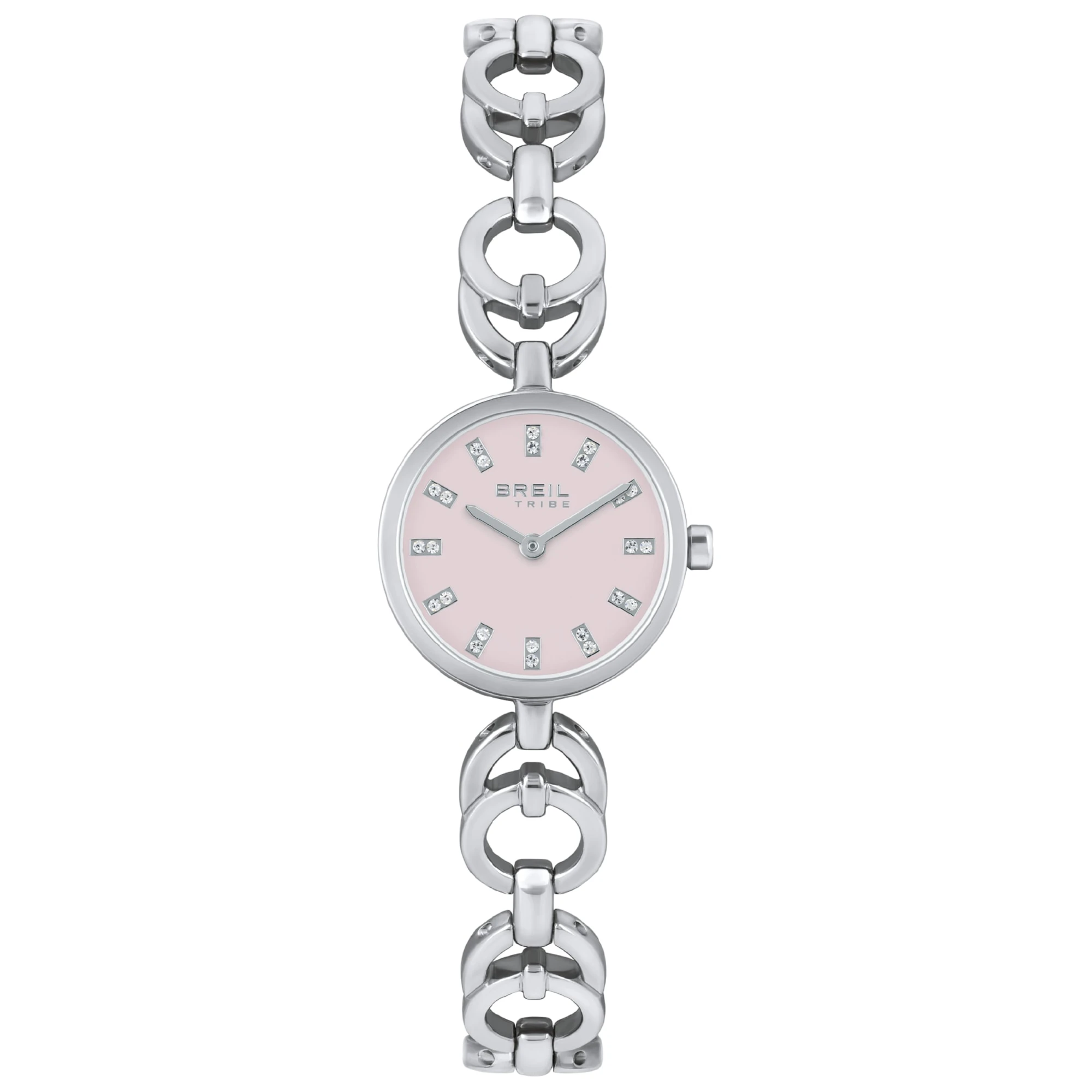BREIL Tribe Luna Crystals Silver Stainless Steel Bracelet
