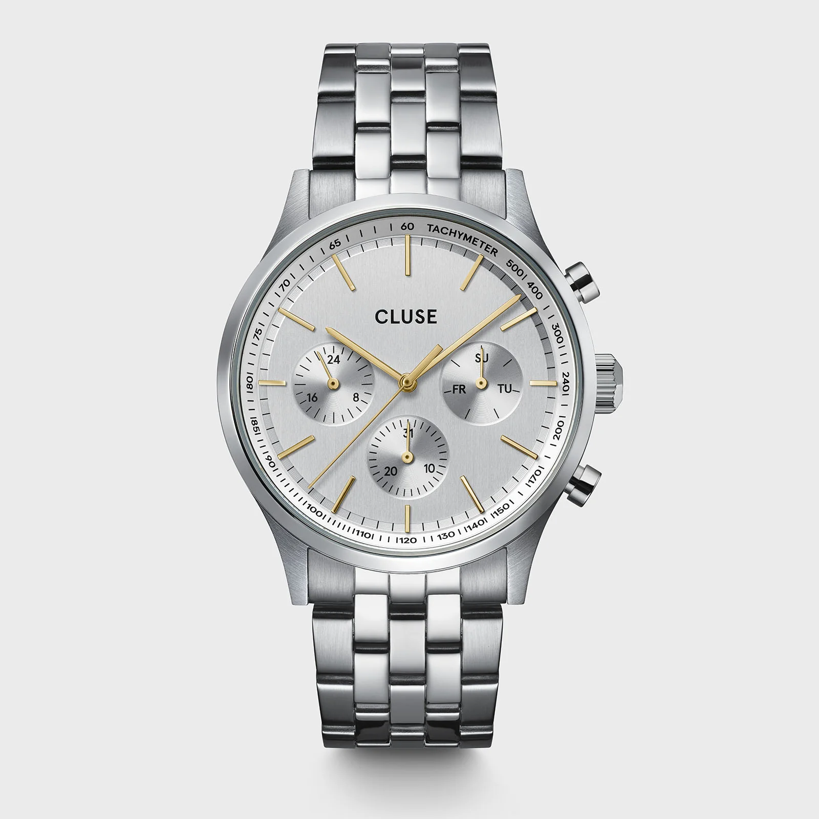 Cluse Anthéor Multifunction Silver Bracelet