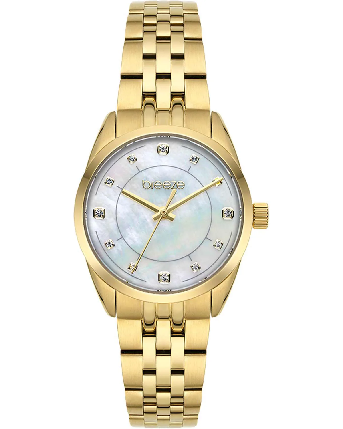 BREEZE Ocealis Crystals Gold Stainless Steel Bracelet