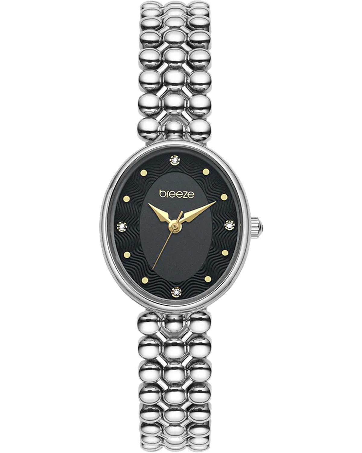 BREEZE Sirena Swarovski Silver Stainless Steel Bracelet