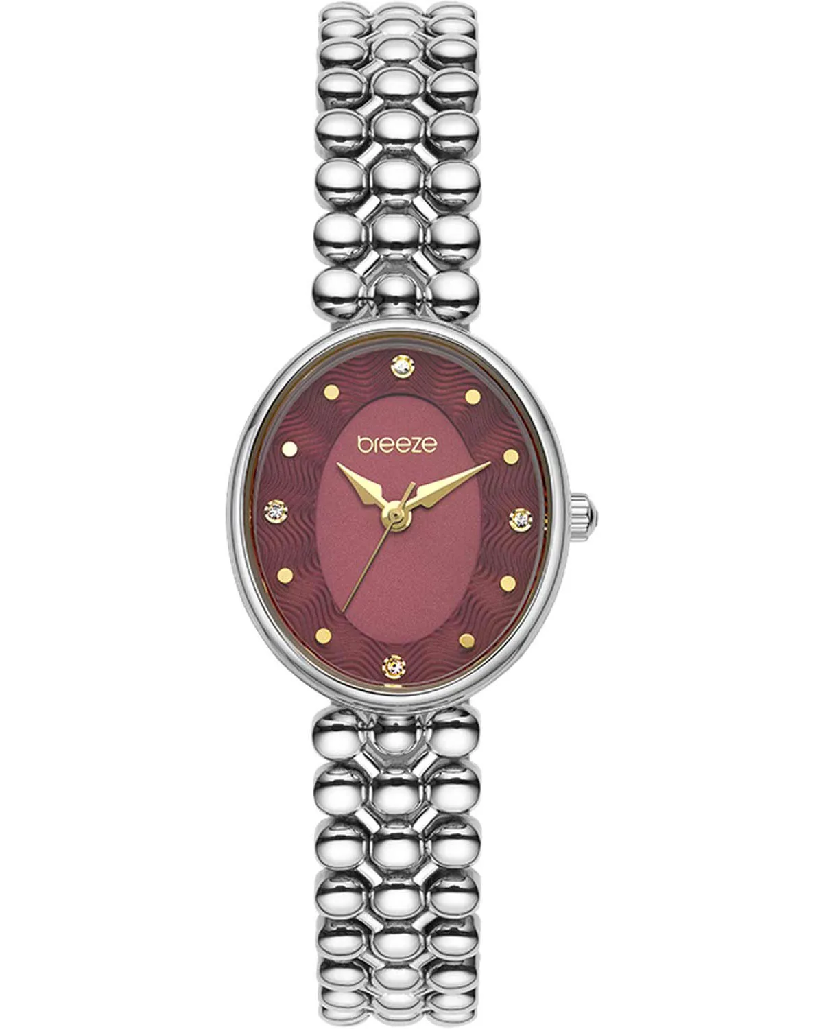 BREEZE Sirena Swarovski Silver Stainless Steel Bracelet