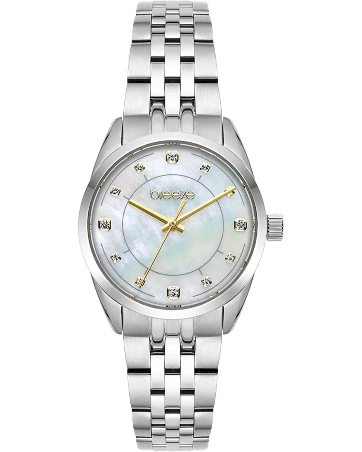 BREEZE Ocealis Crystals Silver Stainless Steel Bracelet