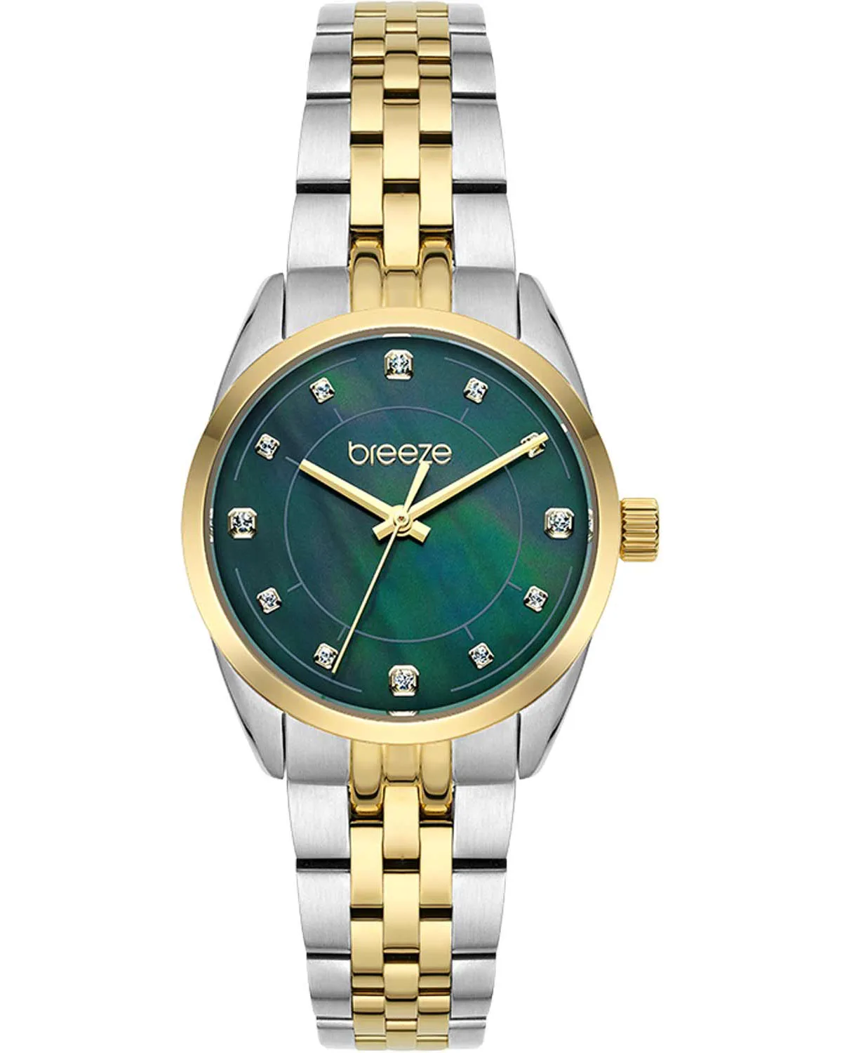 BREEZE Ocealis Crystals Two Tone Stainless Steel Bracelet