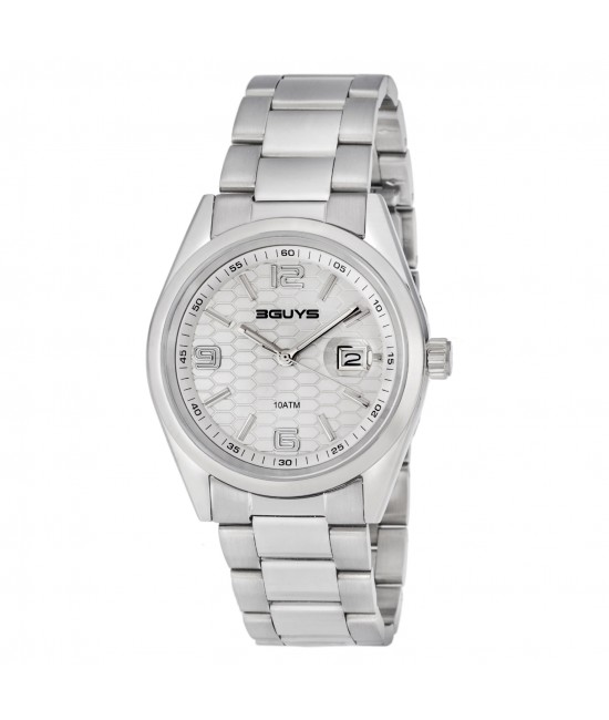 3GUYS Silver Stainless Steel Bracelet