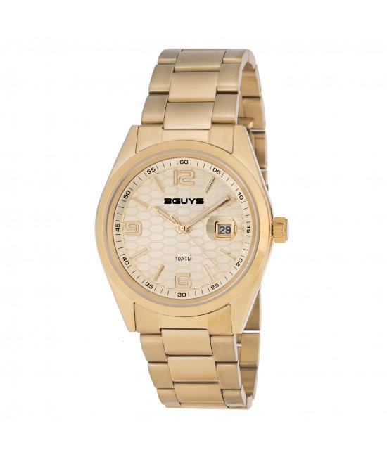 3GUYS Gold Stainless Steel Bracelet