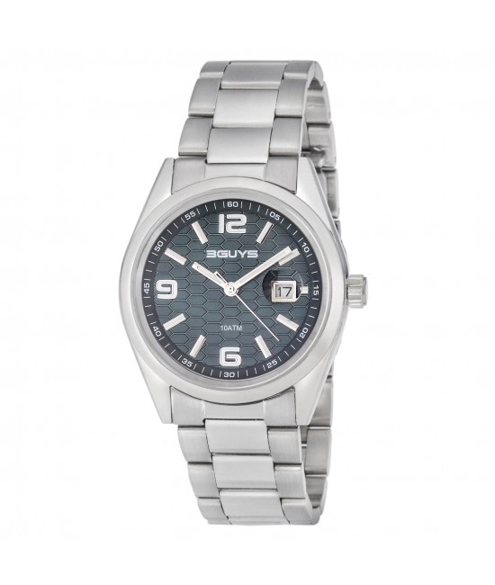 3GUYS Silver Stainless Steel Bracelet