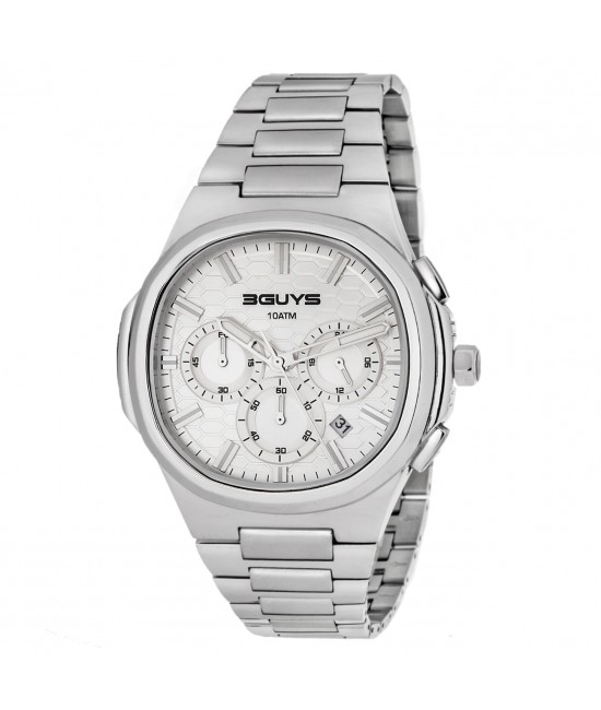 3GUYS Chronograph Stainless Steel Bracelet