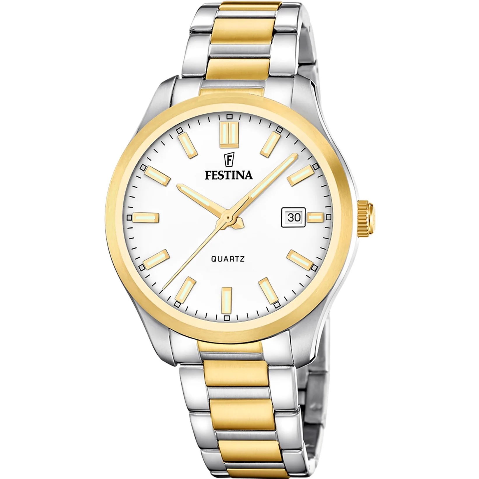FESTINA MEN’S GOLD SILVER STAINLESS STEEL F20738/1